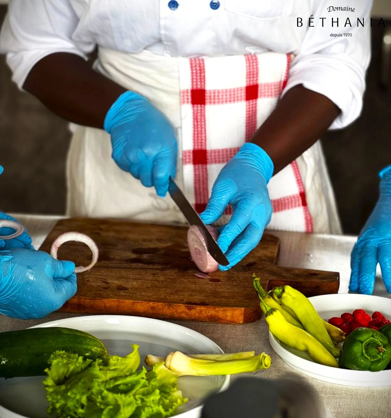 Plat servi à la table du Domaine Béthania